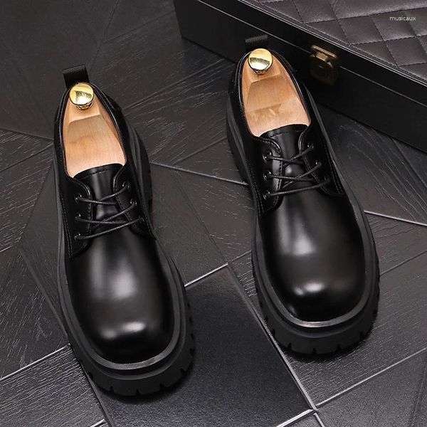 Zapatos casuales Solas gruesas para hombres Boda de primavera y otoño de moda versátiles