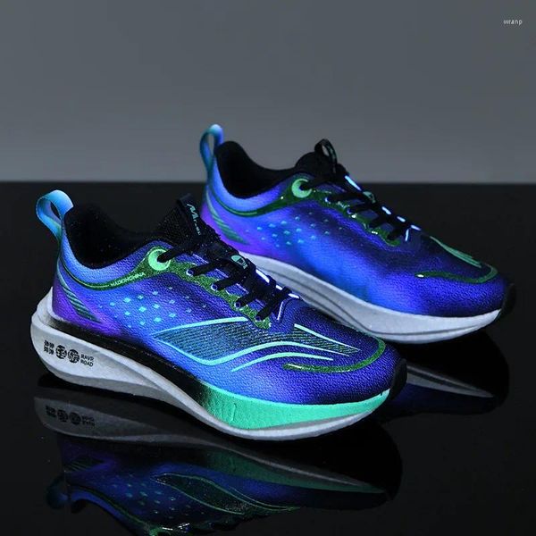 Zapatos informales para hombres TPU Board de carbono Audio Audio Sports corriendo cómodo y transpirable Luminoso