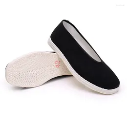 Zapatos Casuales Hombre Tradicional Chino Algodón Negro Tela Tai-chi Viejo Beijing Deporte