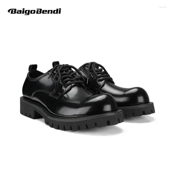 Chaussures décontractées pour hommes Big Big Formes Fashion Fashion Homme d'affaires maladroit Concise Sole-Sole Oxfords