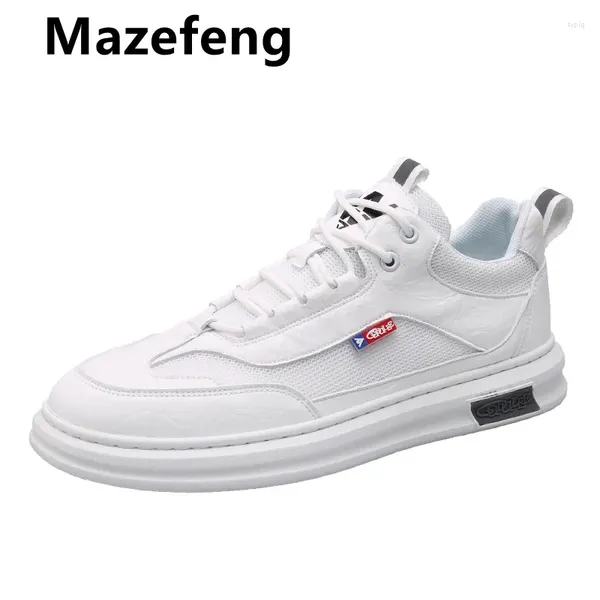 Chaussures décontractées Sneakers blancs de la mode pour femmes Vulcanize Taille 36-44 Hip Hop Plateforme Hip Hop Platform-Up Running