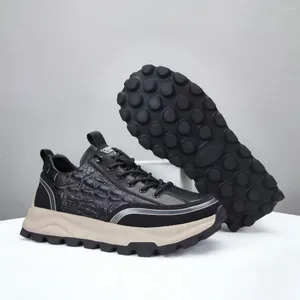 Chaussures décontractées Alligateur en cuir hiver
