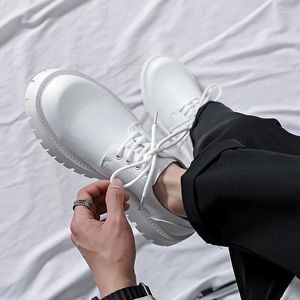 Chaussures décontractées pour hommes pour les hommes grands orteils en cuir blanc lacet up up work vêtements hommes oxfords de robe authentique
