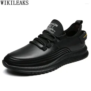 Casual schoenen Heren Sneakers Massage Heren Echt leer Designer Hoge kwaliteit Zapatillas De Deporte Sapatos Para Hombre