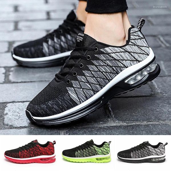 Zapatos informales para hombre, zapatillas de deporte Unisex, transpirables, con cojín de aire para correr, zapatillas deportivas, tenis y trotar