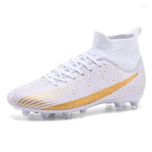 Zapatos informales para hombre, botas de fútbol de tobillo alto, césped antideslizante para exteriores, zapatillas de entrenamiento Multicolor, EUR 35-46