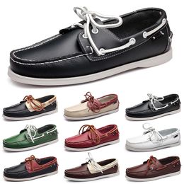 Chaussures de sport Hommes Blancs Pas cher Loisirs Silvers Taupe Dlives Marron Gris Rouge Vert Marche Low Soft Multis Cuir Mens Sneaker Entraîneur d'extérieur