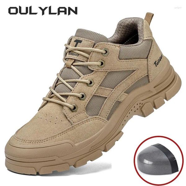 Zapatos informales para hombre con puntera de acero, zapatillas de trabajo antigolpes, ligeras, a prueba de pinchazos, indestructibles