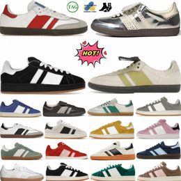 Chaussures décontractées hommes Femmes Spezial Handball Designer Sneakers Vegan White Gum Bonner Bonner Leopard Trainers Sneakers Green blanc gris rose Tailles noires 36-45 T05A #