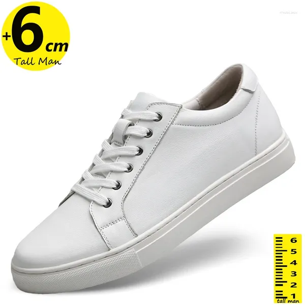 Chaussures décontractées hommes femmes hauteur hauteur augmente la seme intérieure 6 cm talons de levage inserts pour les baskets de l'ascenseur homme