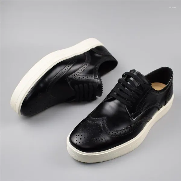 Chaussures décontractées hommes mode baskets en cuir véritable pour hommes chaussures plates résistantes homme noir chaussure adulte