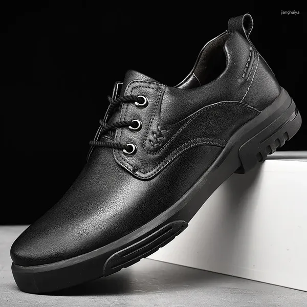 Zapatos informales para hombres encajan los hombres de cuero genuino de negocios formales de la mejor calidad de la boda de la boda de Oxford