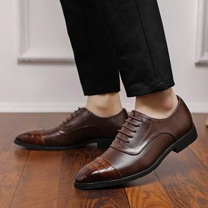 Chaussures décontractées à lacets en cuir Oxford pour hommes, richelieu, classique, Business formel, Zapatillas Hombre, grande taille 48
