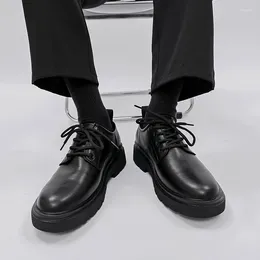 Chaussures décontractées en cuir pour hommes, outillage de loisirs de haute qualité, confortable, tendance, fait à la main, taille 37-46 B206