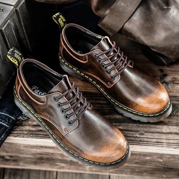 Zapatos informales para hombre de cuero genuino de lujo herramientas de ocio de alta calidad cómodo interior hecho a mano tendencia moda tamaño 38-48