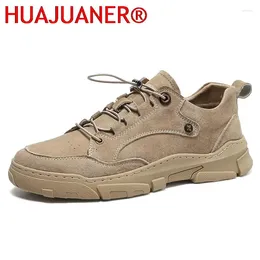 Chaussures décontractées hommes daim homme cuir baskets mode homme printemps automne hommes marche à lacets solide chaussures confortables