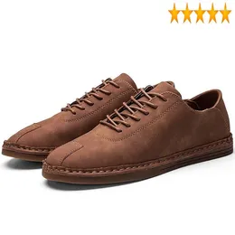 Casual schoenen heren vintage aankomst mode veter omhoog grijs bruin mannelijk schoenen sapatenis masculinos lacets chaussures