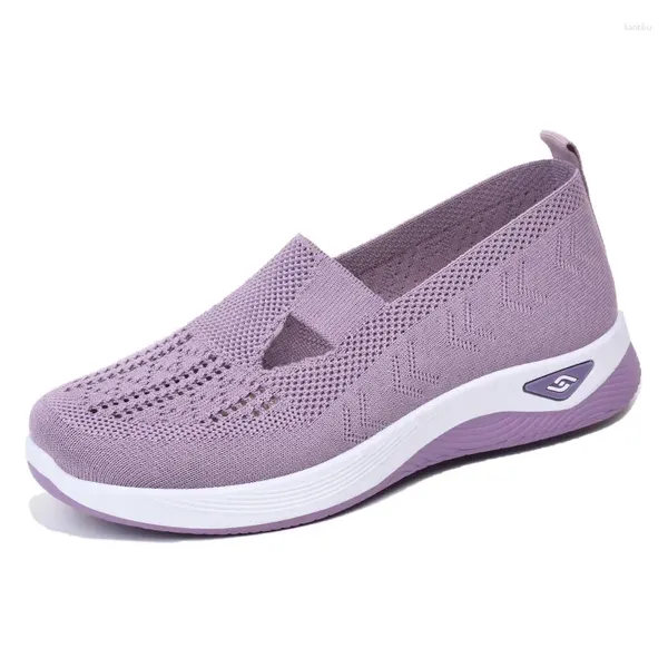 Chaussures décontractées Mesh Sneakers respirants Femmes Light Slip on Ladies Locks Choches Zapatillas Mujer 2024