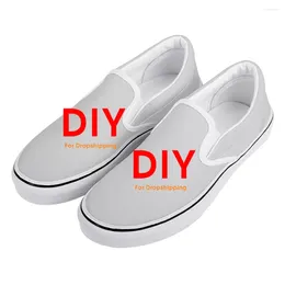 Casual schoenen Noisydesigns Custom Your Own Image Woman Slip op flats ademende lente herfst sneakers drop