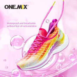Chaussures décontractées Onemix Racing Running Support Sport respirant pour homme Walking Sneakers étanche et antifouling extérieur