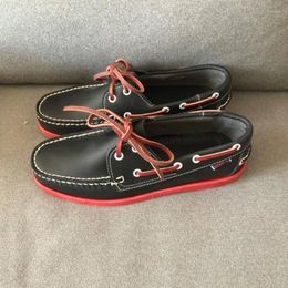 Casual schoenen originele handmad mannen comfortabele boot voor koppels merk mode flats dames rubber wandelchauffeur