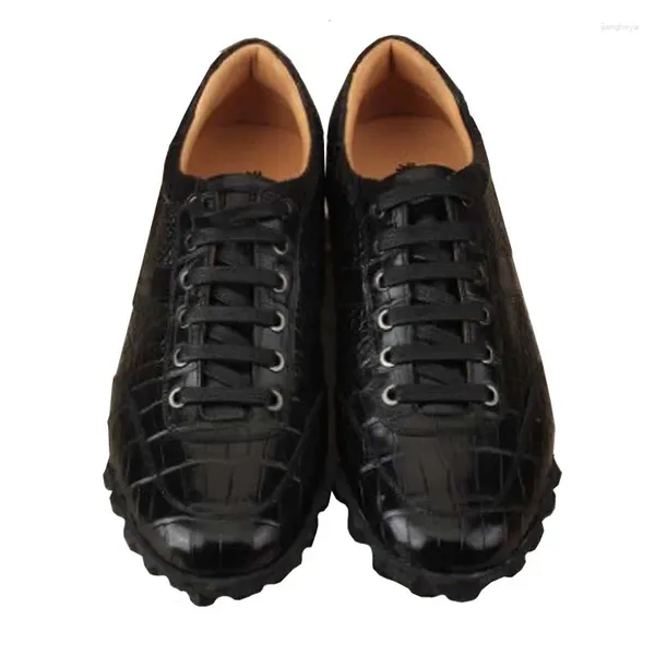 Chaussures décontractées oueui True Crocodile Men masculin Généreuse Arrivée en cuir