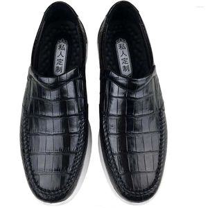 Chaussures décontractées OUSIDUN Crocodile Men masculin True Cuir