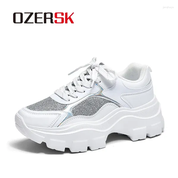 Zapatos informales Ozersk Women Sport Microfibra Mesh Superior de zapatillas Desdependientes transpirables Fashion Running Eva OutSola