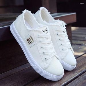 Casual schoenen patroon canvas dames omzoomd zijkant vrouw plat laag ademend vrouwelijke sneakers veterschoenen unisex cowboy buty damskie