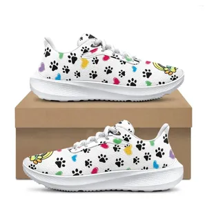 Chaussures décontractées Pet toiletteur Match Dog Patter Sneakers 2024 Fashion Teenage Girls Lightweight Flats Footwear Zapatillas Hombre