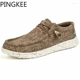 Chaussures décontractées Pingkee Slip-On Toile supérieure en cuir en cuir en cuir en cuir en cuir en cuir en cuir intime détachable Sole extérieure extérieure mocassins de conduite