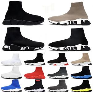 Vrijetijdsschoenen Plate-forme schoenen Plate-forme herenschoenen Snelheid 2.0 1.0 Trainer Zwart Witte runner sneakers Veterschoenen Luxe sokschoen laarsjes trainers