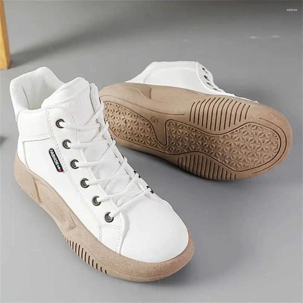 Zapatos Casuales Plateforme Zapatillas De Cuero De Vaca Pisos Dorados Tenis Beige Mujer Baloncesto Talla 47 Deportes Temis Choes Bajo Costo