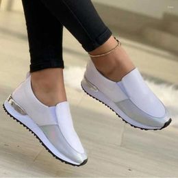 Casual schoenen platform Colorblock Sneakers vrouwen rond teen plus size loafers joggen plat gevulkaniseerd zapatos deportivos para mujer