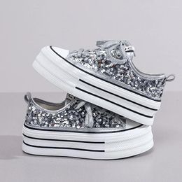 Plateforme de chaussures décontractées pour les femmes de luxe d'été Bling Fashion Sneakers Femme Zapatos Para Mujeres