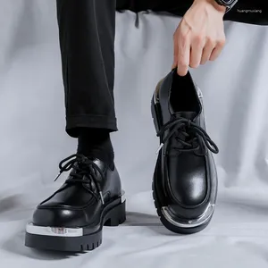 Plataforma de zapatos casuales hombre japón harajuku de metal coreano