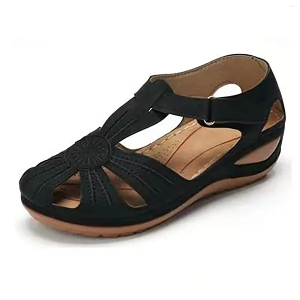 Zapatos casuales Plataforma Cuña Chanclas para mujer Cuñas Sandalias para mujer Talla 12 Mujer de ancho