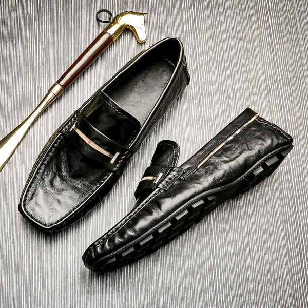 Chaussures décontractées Platine Wei Vérine en cuir véritable en cuir automne-semelle douce et confortable respirant une étape