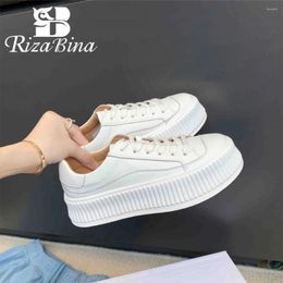 Chaussures décontractées Rizabina Femmes Platforms Sneakers Cross Strap Vulcanize Breathable Sport Walking Running Taille 36-40