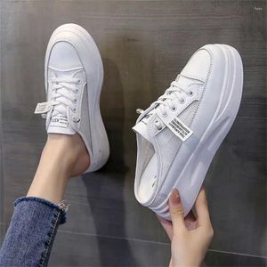Chaussures décontractées Round Foot See-Through Brand Basketball Vulcanize Sneakers for Women 2024 Fashion Sports Runing