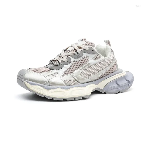 Zapatos casuales para correr para hombres Zapatillas de verano transpirables al aire libre mujeres caminando suela gruesa Zapatillas antideslizantes