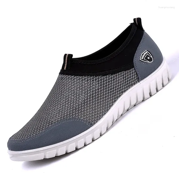 Zapatos Casuales S De Gran Tamaño De Malla Transpirable Verano Hombres Slip On Zapatos De Viaje Al Aire Libre De Moda Masculina;Transpirable