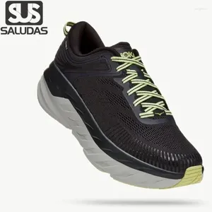 Zapatos informales Saludas Bondi 7 Cojinete de carrera Autable para corredores pesados Mesh Mesh Upper Light Track