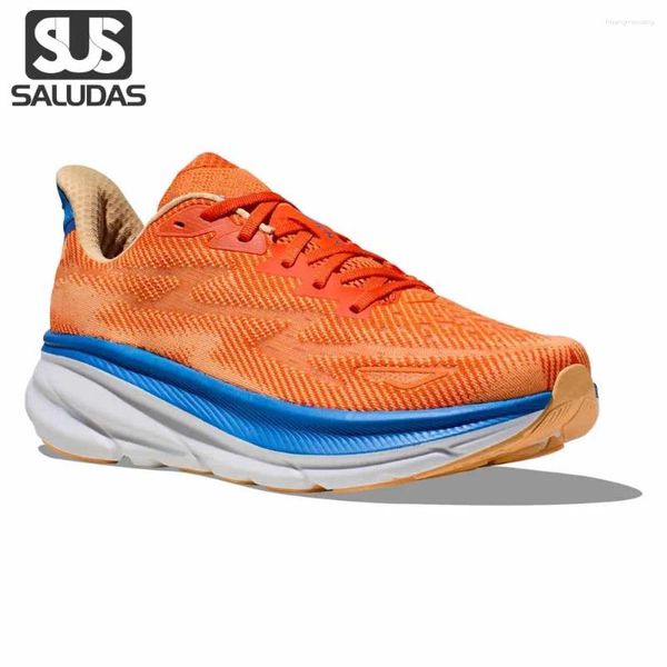 Zapatos casuales Saludas Originales Clifton 9 Man Sports cómodo, transpirable sin deslizamiento de entrenadores de malla de malla acolchada