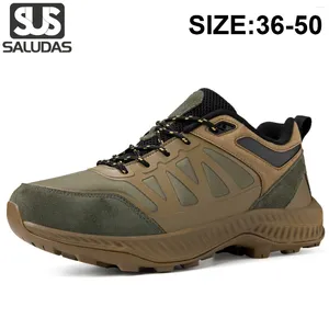 Zapatos informales Saludas Trail Running For Men Aftando Camping Trekking Montaña impermeable Big Size 50 Sneakers Masculino