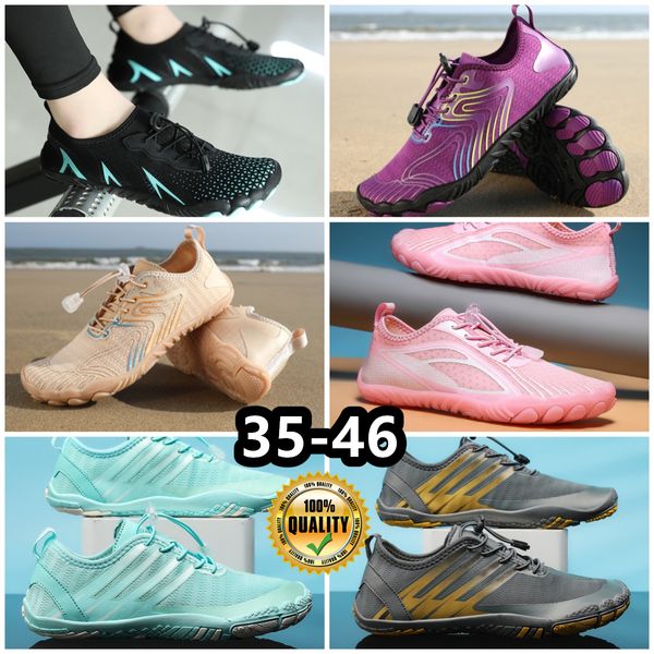 Zapatos informales, sandalias, zapatos de agua para hombres y mujeres, zapatos acuáticos de playa, secado rápido, descalzo, senderismo, zapatillas de deporte para nadar, EUR 35-46, comodidad suave