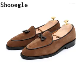 Chaussures décontractées Shooegle Men fait à la main en daim à la main