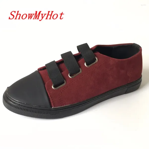 Chaussures décontractées Showmy Designer Vintage Flat Mocasins Sapatos Femininos Lace Up Sapatilhas Zapatos Mujer