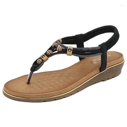 Chaussures décontractées siketu marque d'été mode Rome femmes sandales à talon plat