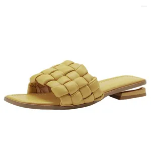 Zapatos informales talla 33-40, Sandalias de tacón bajo para mujer, Sandalias con punta abierta para verano, Sandalias de tacón grueso, chanclas para el hogar para mujer